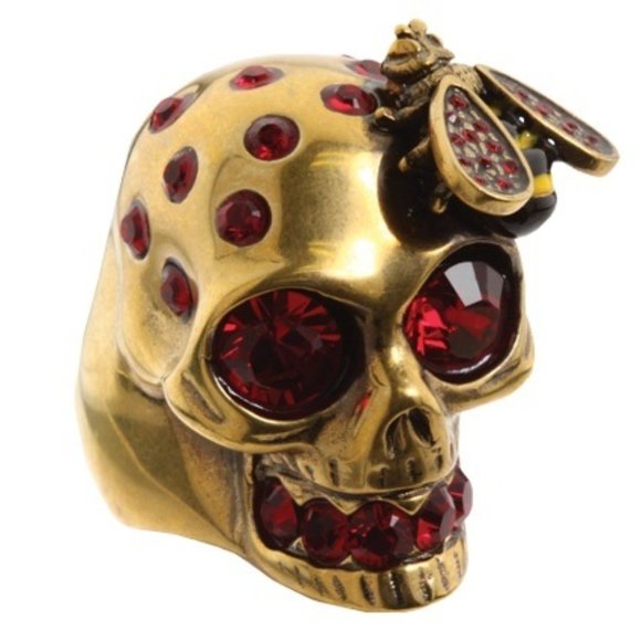 Alexander McQueen | Skull and bee cocktail ring - Picture 2 of 8